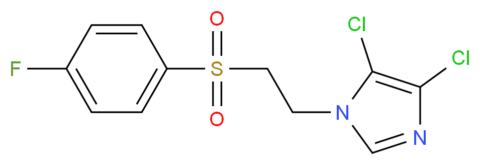 4,5-dichloro-1-{2-[(4-fluorophenyl)sulphonyl]ethyl}-1H-imidazole_Molecular_structure_CAS_)