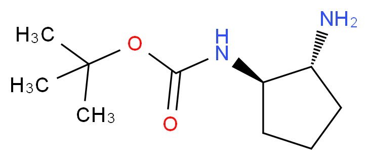 trans-tert-butyl 2-aminocyclopentylcarbamate_Molecular_structure_CAS_)