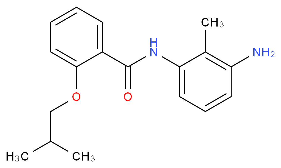 N-(3-Amino-2-methylphenyl)-2-isobutoxybenzamide_Molecular_structure_CAS_)