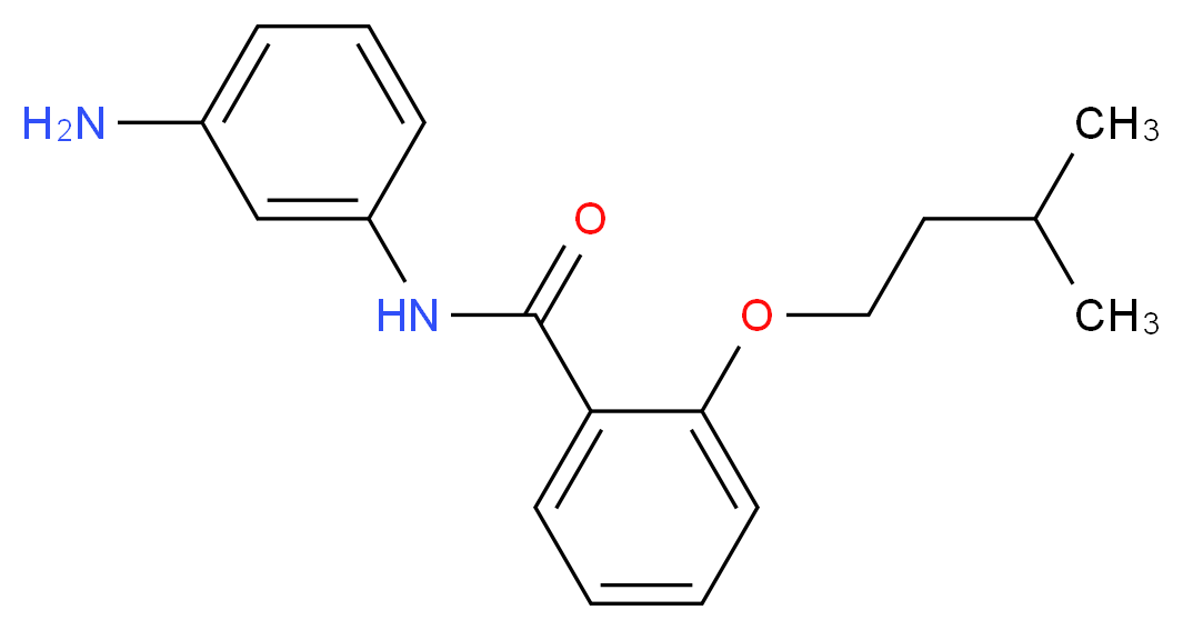 N-(3-Aminophenyl)-2-(isopentyloxy)benzamide_Molecular_structure_CAS_)