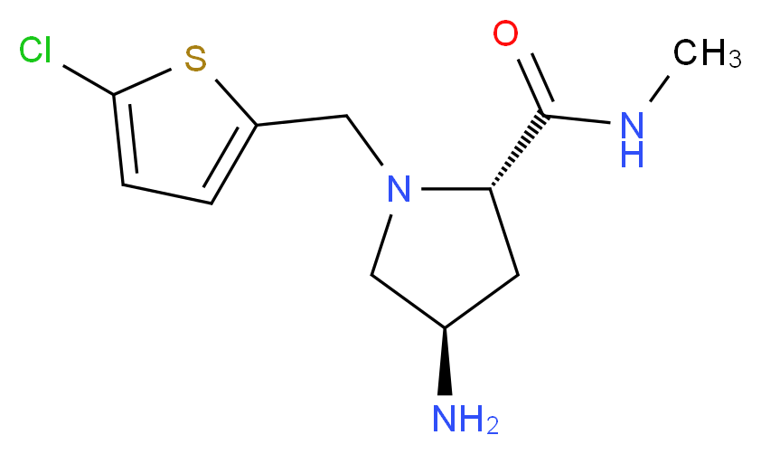 (4R)-4-amino-1-[(5-chloro-2-thienyl)methyl]-N-methyl-L-prolinamide_Molecular_structure_CAS_)
