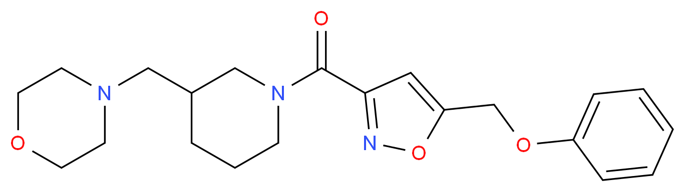 4-[(1-{[5-(phenoxymethyl)-3-isoxazolyl]carbonyl}-3-piperidinyl)methyl]morpholine_Molecular_structure_CAS_)