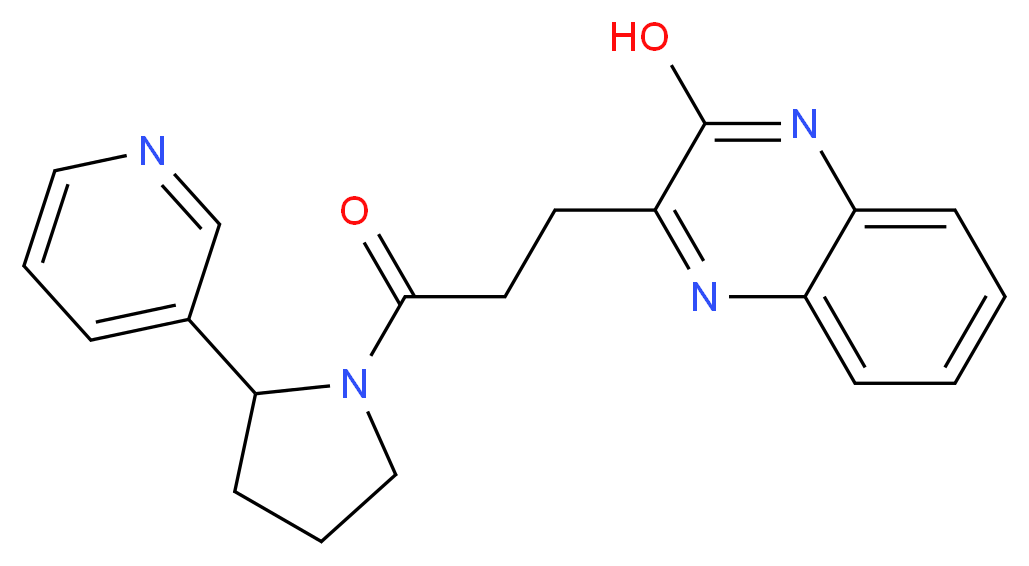 3-{3-oxo-3-[2-(3-pyridinyl)-1-pyrrolidinyl]propyl}-2-quinoxalinol_Molecular_structure_CAS_)