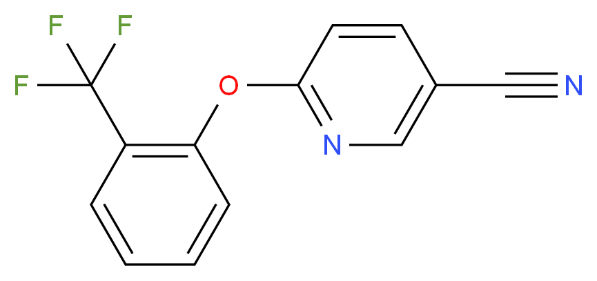 6-[2-(trifluoromethyl)phenoxy]pyridine-3-carbonitrile_Molecular_structure_CAS_)