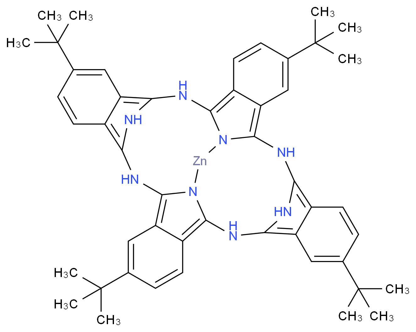 Zinc 2,9,16,23-tetra-tert-butyl-29H,31H-phthalocyanine_Molecular_structure_CAS_39001-65-5)