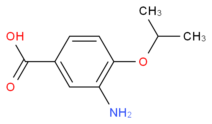 3-amino-4-(propan-2-yloxy)benzoic acid_Molecular_structure_CAS_)