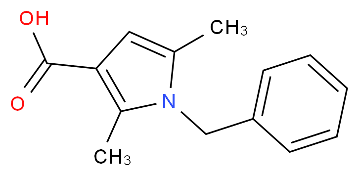 1-benzyl-2,5-dimethyl-1H-pyrrole-3-carboxylic acid_Molecular_structure_CAS_3807-61-2)