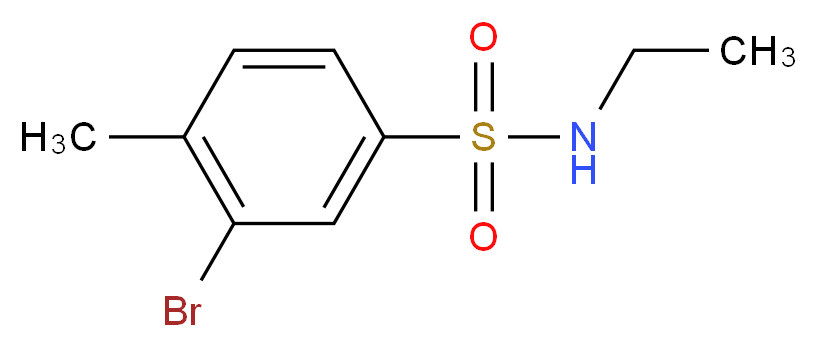 N-ETHYL 3-BROMO-4-METHYLBENZENESULFONAMIDE_Molecular_structure_CAS_850429-65-1)
