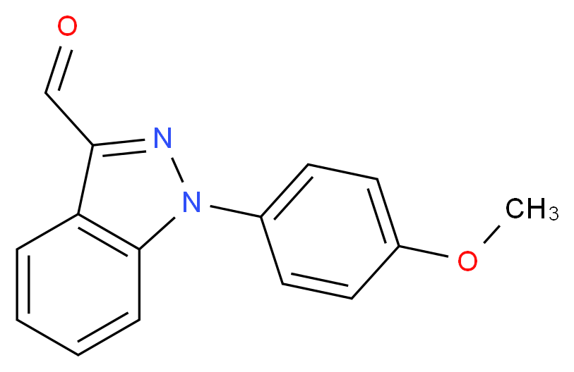 1-(4-METHOXY-PHENYL)-1H-INDAZOLE-3-CARBALDEHYDE_Molecular_structure_CAS_885271-31-8)