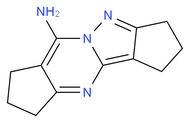 1,2,3,7,8,9-hexahydrocyclopenta[3,4]pyrazolo[1,5-a]cyclopenta[d]pyrimidin-6-amine_Molecular_structure_CAS_)