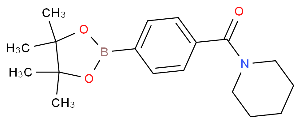 4-(1-Piperidinylcarbonyl)benzeneboronic acid pinacol ester_Molecular_structure_CAS_938043-31-3)