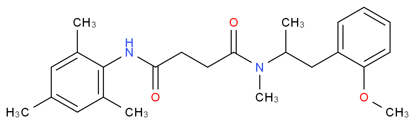 N'-mesityl-N-[2-(2-methoxyphenyl)-1-methylethyl]-N-methylsuccinamide_Molecular_structure_CAS_)