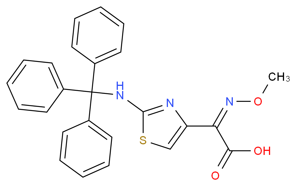 (Z)-2-(2-Tritylaminothiazol-4-yl)-2-methoxyiminoacetic Acid_Molecular_structure_CAS_64485-90-1)