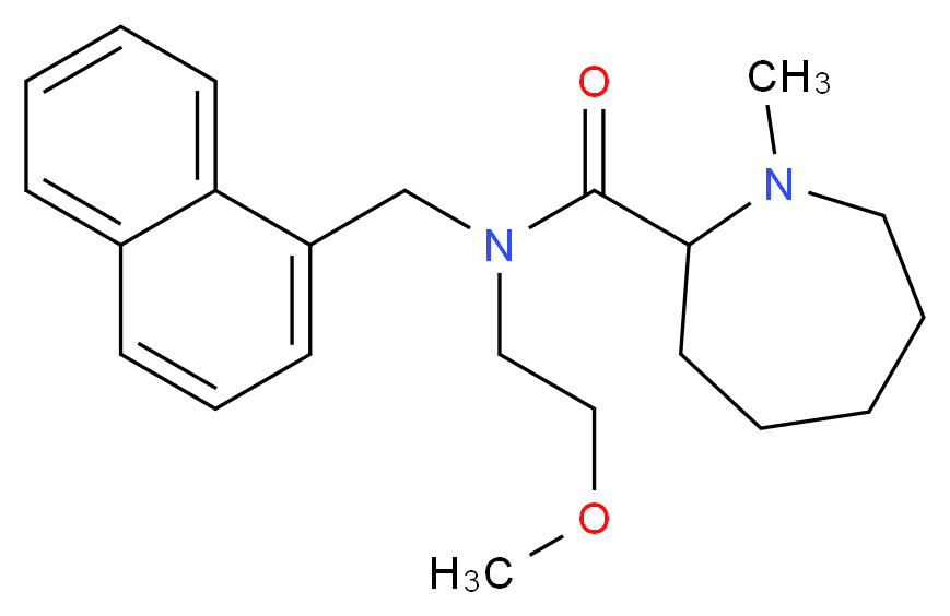 N-(2-methoxyethyl)-1-methyl-N-(1-naphthylmethyl)azepane-2-carboxamide_Molecular_structure_CAS_)