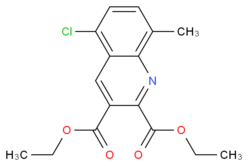 5-CHLORO-8-METHYLQUINOLINE-2,3-DICARBOXYLIC ACID DIETHYL ESTER_Molecular_structure_CAS_948294-21-1)