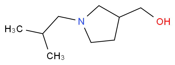 (1-Isobutylpyrrolidin-3-yl)methanol_Molecular_structure_CAS_910442-13-6)