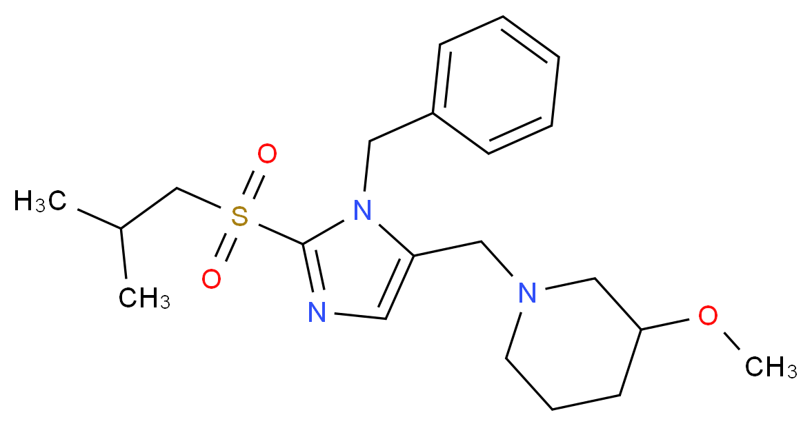 1-{[1-benzyl-2-(isobutylsulfonyl)-1H-imidazol-5-yl]methyl}-3-methoxypiperidine_Molecular_structure_CAS_)