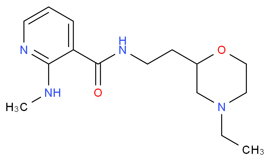 N-[2-(4-ethylmorpholin-2-yl)ethyl]-2-(methylamino)nicotinamide_Molecular_structure_CAS_)