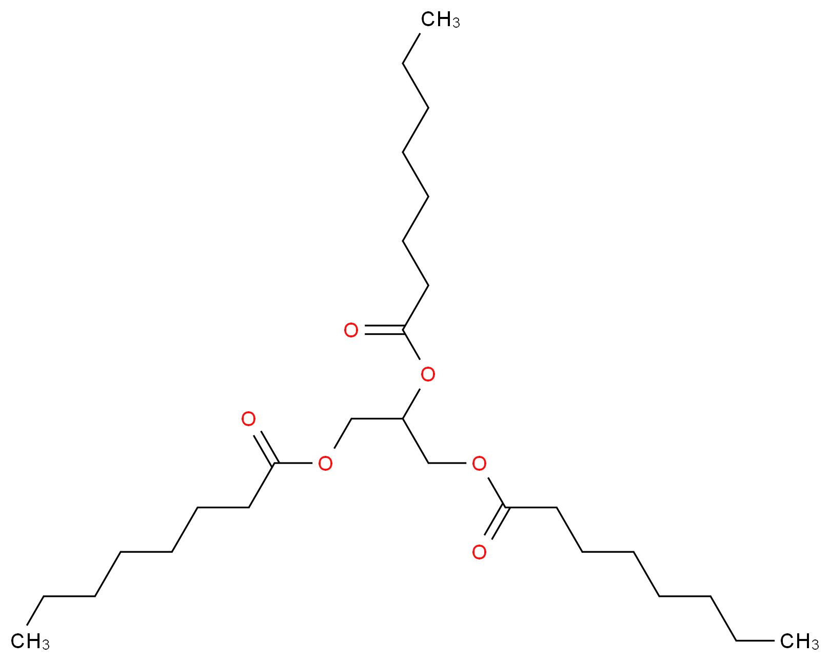 Glyceryl trioctanoate_Molecular_structure_CAS_538-23-8)
