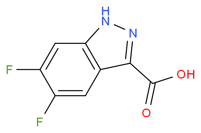 5,6-Difluoro-1H-indazole-3-carboxylic acid_Molecular_structure_CAS_129295-33-6)