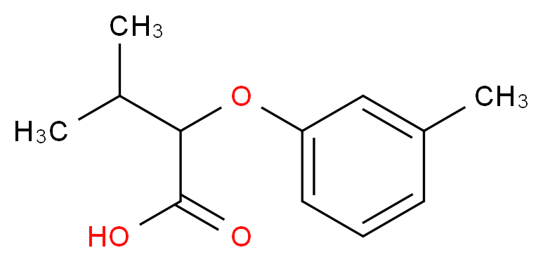 3-methyl-2-(3-methylphenoxy)butanoic acid_Molecular_structure_CAS_63403-11-2)