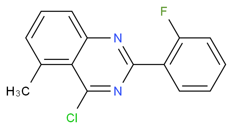 4-CHLORO-2-(2-FLUORO-PHENYL)-5-METHYL-QUINAZOLINE_Molecular_structure_CAS_885277-61-2)