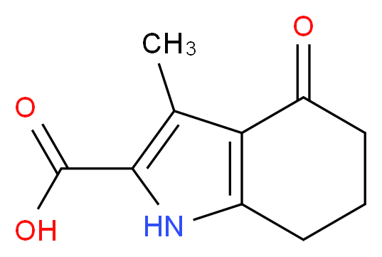 3-Methyl-4-oxo-4,5,6,7-tetrahydro-1H-indole-2-carboxylic acid_Molecular_structure_CAS_6577-89-5)