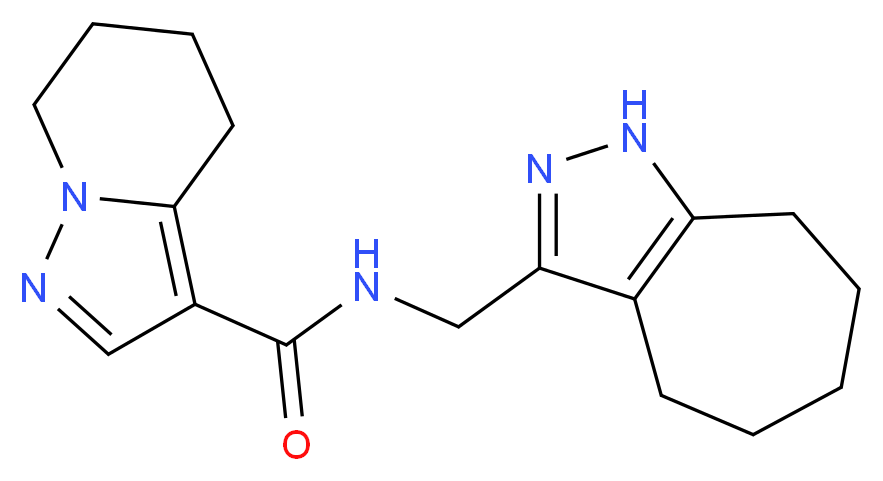 N-(1,4,5,6,7,8-hexahydrocyclohepta[c]pyrazol-3-ylmethyl)-4,5,6,7-tetrahydropyrazolo[1,5-a]pyridine-3-carboxamide_Molecular_structure_CAS_)