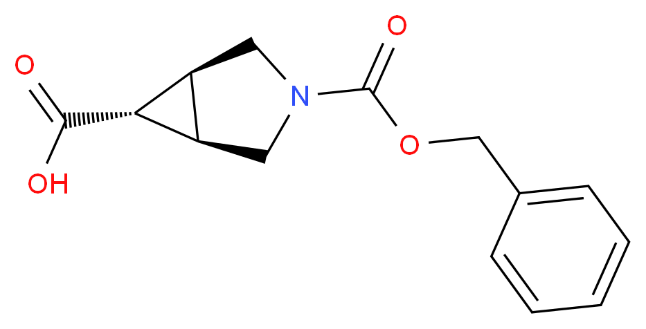 (1S,5R)-3-Benzyloxycarbonyl-3-azabicyclo[3.1.0]hexane-6-carboxylic acid_Molecular_structure_CAS_134575-15-8)