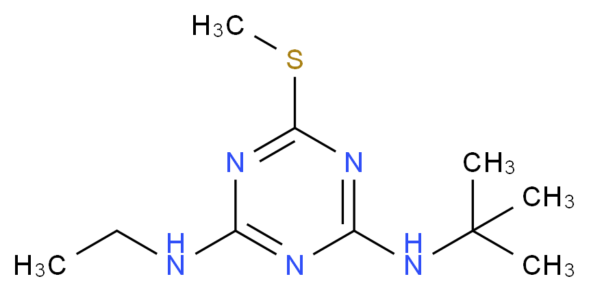 2-T-BUTYLAMINO-4-ETHYLAMINO-6-METHYLTHIO-S-TRIAZINE_Molecular_structure_CAS_)