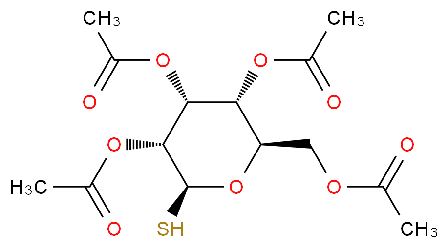 1-Thio-β-D-glucopyranose 2,3,4,6-Tetraacetate_Molecular_structure_CAS_19879-84-6)