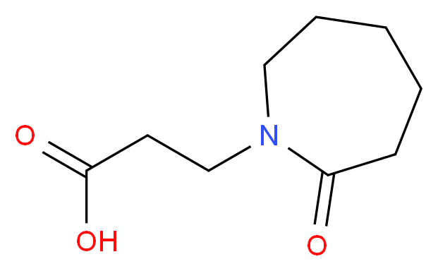 3-(2-Oxoazepan-1-yl)propanoic acid_Molecular_structure_CAS_)