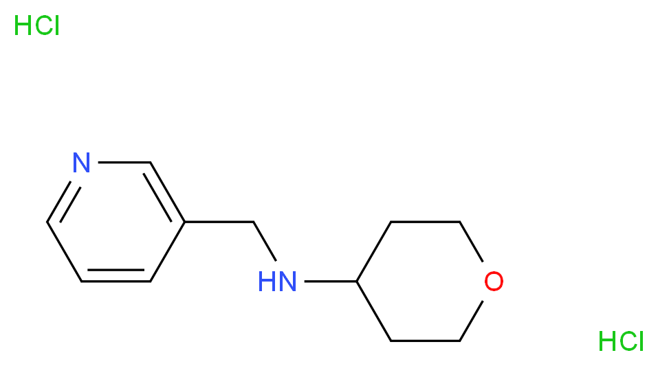 N-(Pyridin-3-ylmethyl)tetrahydro-2H-pyran-4-amine dihydrochloride_Molecular_structure_CAS_)