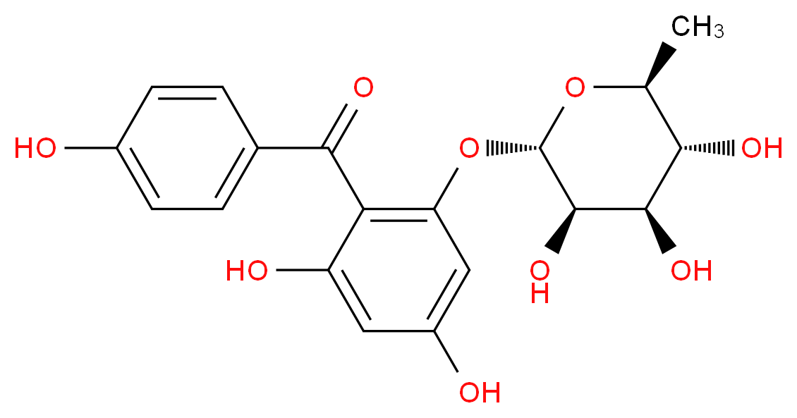Iriflophenone 2-O-rhamnoside_Molecular_structure_CAS_943989-68-2)