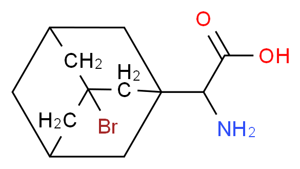 Amino(3-bromo-1-adamantyl)acetic acid_Molecular_structure_CAS_)