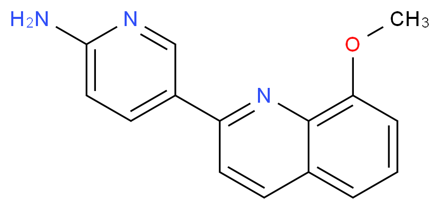 5-(8-methoxyquinolin-2-yl)pyridin-2-amine_Molecular_structure_CAS_)