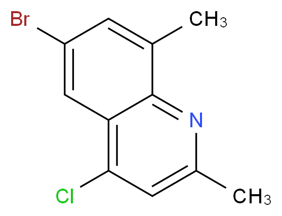 6-Bromo-4-chloro-2,8-dimethylquinoline_Molecular_structure_CAS_)