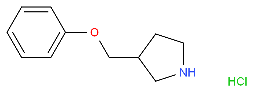 3-(Phenoxymethyl)pyrrolidine hydrochloride_Molecular_structure_CAS_1185299-28-8)
