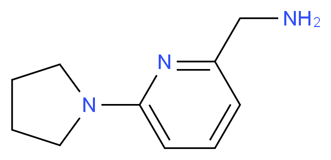 (6-pyrrolidin-1-ylpyrid-2-yl)methylamine_Molecular_structure_CAS_868755-49-1)