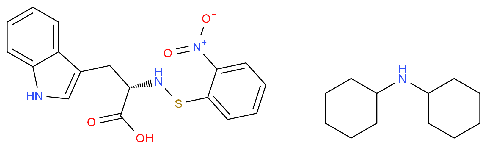 N-(2-Nitrophenylsulfenyl)-L-tryptophan (dicyclohexylammonium) salt_Molecular_structure_CAS_7675-55-0)