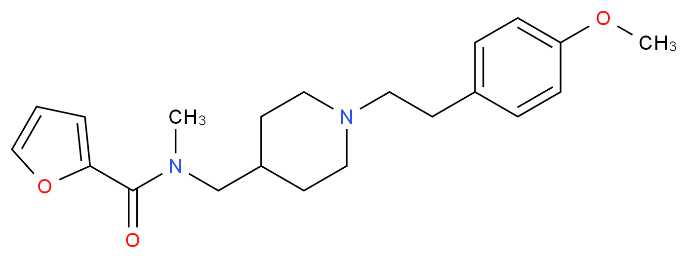 N-({1-[2-(4-methoxyphenyl)ethyl]-4-piperidinyl}methyl)-N-methyl-2-furamide_Molecular_structure_CAS_)