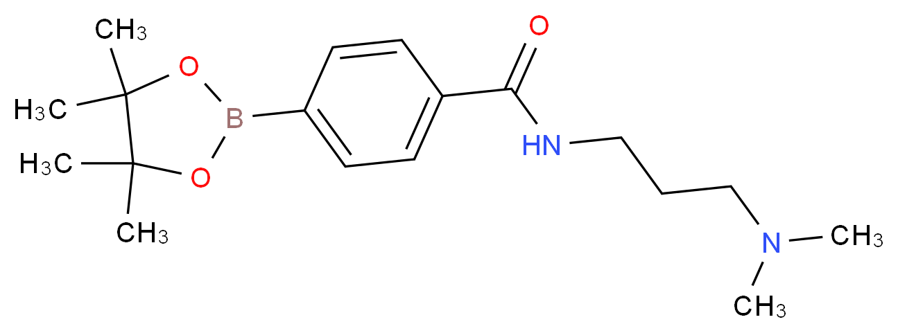 N-(3-DIMETHYLAMINOPROPYL)-4-(4,4,5,5-TETRAMETHYL-1,3,2-DIOXABOROLAN-2-YL)BENZAMIDE_Molecular_structure_CAS_832114-10-0)