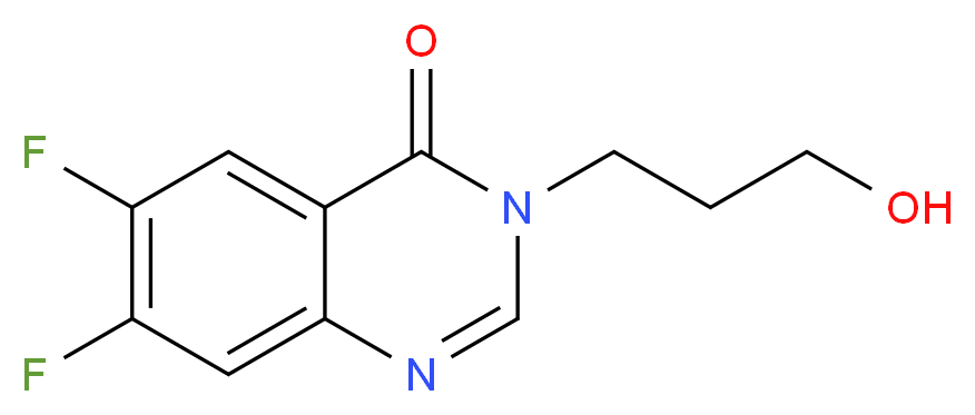 6,7-difluoro-3-(3-hydroxypropyl)quinazolin-4(3H)-one_Molecular_structure_CAS_)