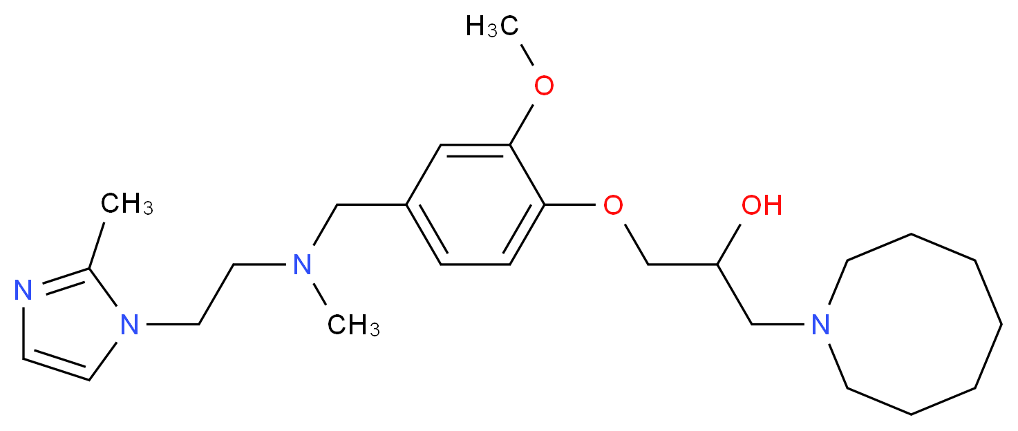 1-(1-azocanyl)-3-[2-methoxy-4-({methyl[2-(2-methyl-1H-imidazol-1-yl)ethyl]amino}methyl)phenoxy]-2-propanol_Molecular_structure_CAS_)