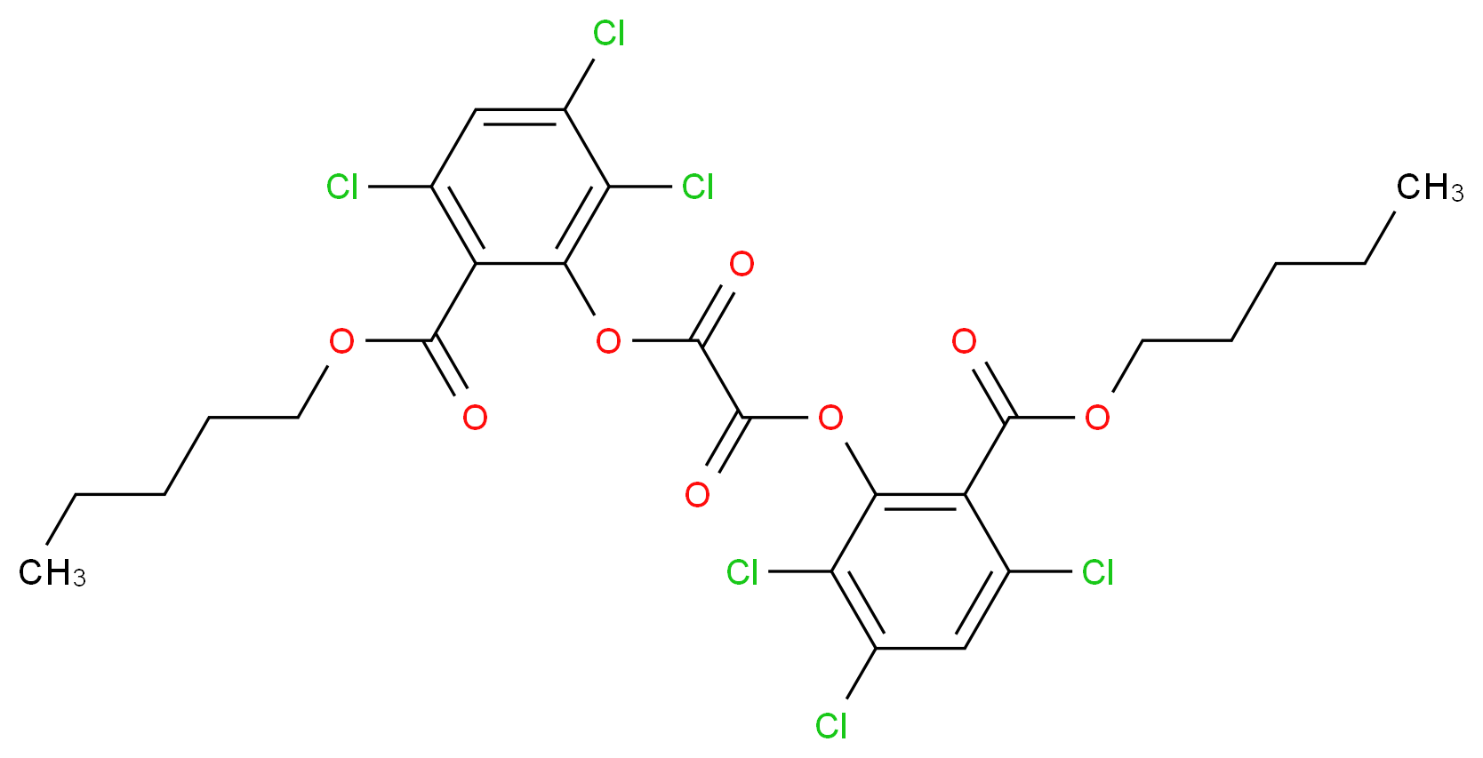 Bis(2-carbopentyloxy-3,5,6-trichlorophenyl) oxalate_Molecular_structure_CAS_75203-51-9)