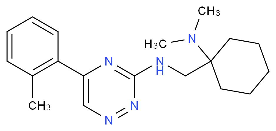 N-{[1-(dimethylamino)cyclohexyl]methyl}-5-(2-methylphenyl)-1,2,4-triazin-3-amine_Molecular_structure_CAS_)