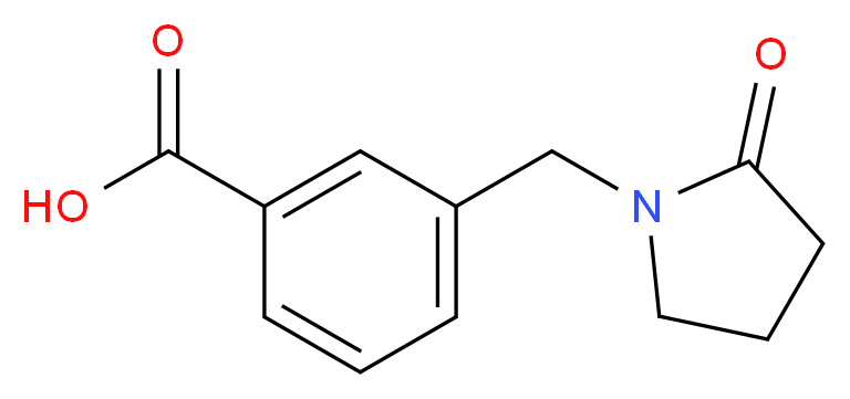 3-[(2-oxopyrrolidin-1-yl)methyl]benzoic acid_Molecular_structure_CAS_)