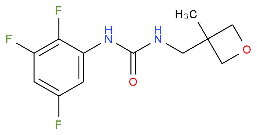 N-[(3-methyloxetan-3-yl)methyl]-N'-(2,3,5-trifluorophenyl)urea_Molecular_structure_CAS_)