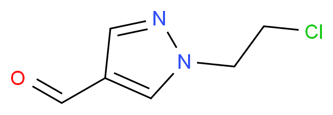 1-(2-chloroethyl)-1H-pyrazole-4-carbaldehyde_Molecular_structure_CAS_)
