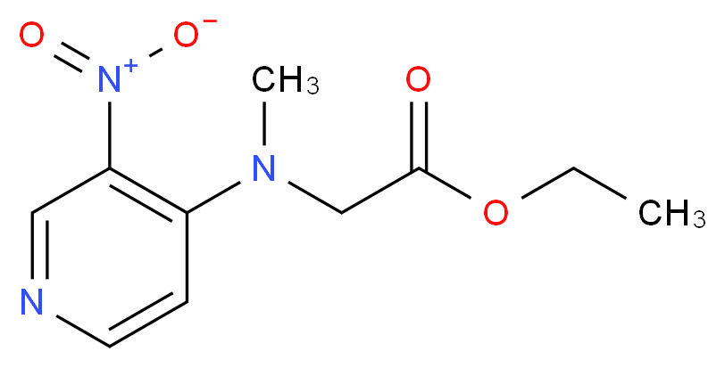 ethyl 2-[methyl(3-nitropyridin-4-yl)amino]acetate_Molecular_structure_CAS_)